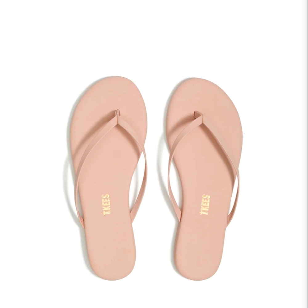 TKEES pink Flio Flops Size 9